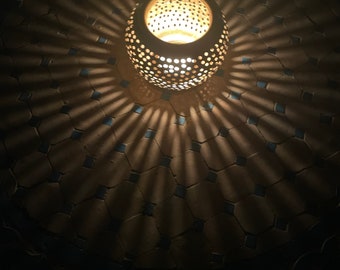 Handmade Moroccan brass candle holder