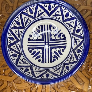 Stoviglie in ceramica Fes Fez marocchine dipinte a mano 19cm 9cm di altezza