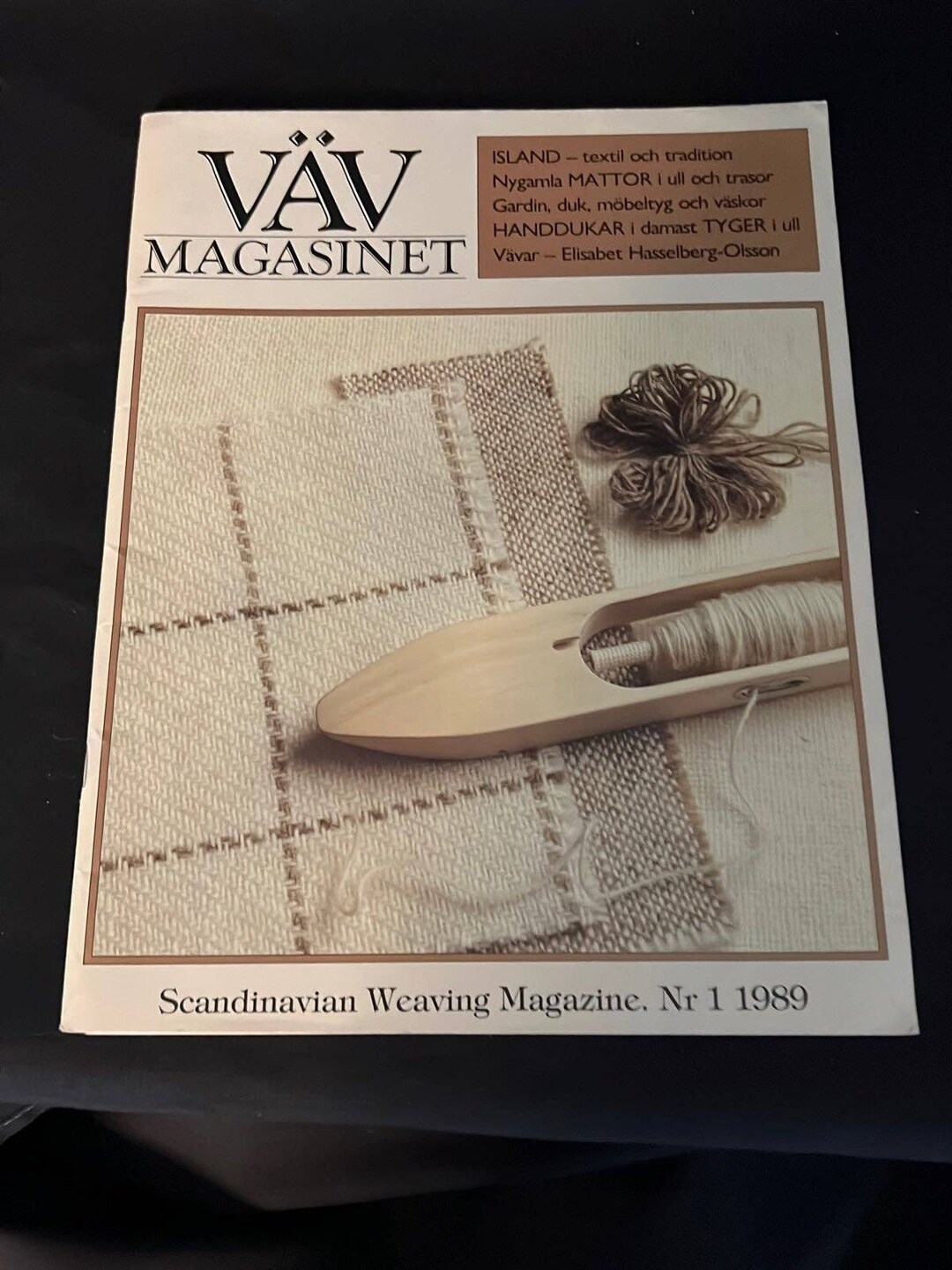 VAV SCANDINAVIAN Weaving Magazine 1 1989 With Etsy