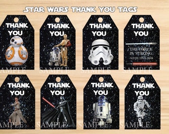 Star Wars Favor Tags Etsy