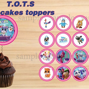 Instant Download - T.O.T.S cupcake toppers,  T.O.T.S party, T.O.T.S birthday – Printable