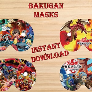Instant Download -  Bakugan masks,  Bakugan party, Bakugan birthday – Printable