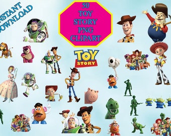 Toy Story Clipart - Instant Download  PNG 300 DPI Transparent Background, Toy Story Birthday Party, Toy Story party,Digital PNG