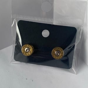 9mm bullet casing earrings