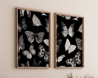 Set of 2 Gothic Butterflies Photographic Printables