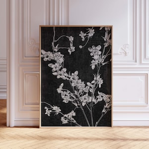 Gothic Botanical Digital Wall Art Print