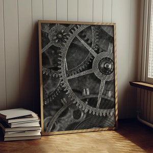 Black and White Steampunk Digital Photographic Art