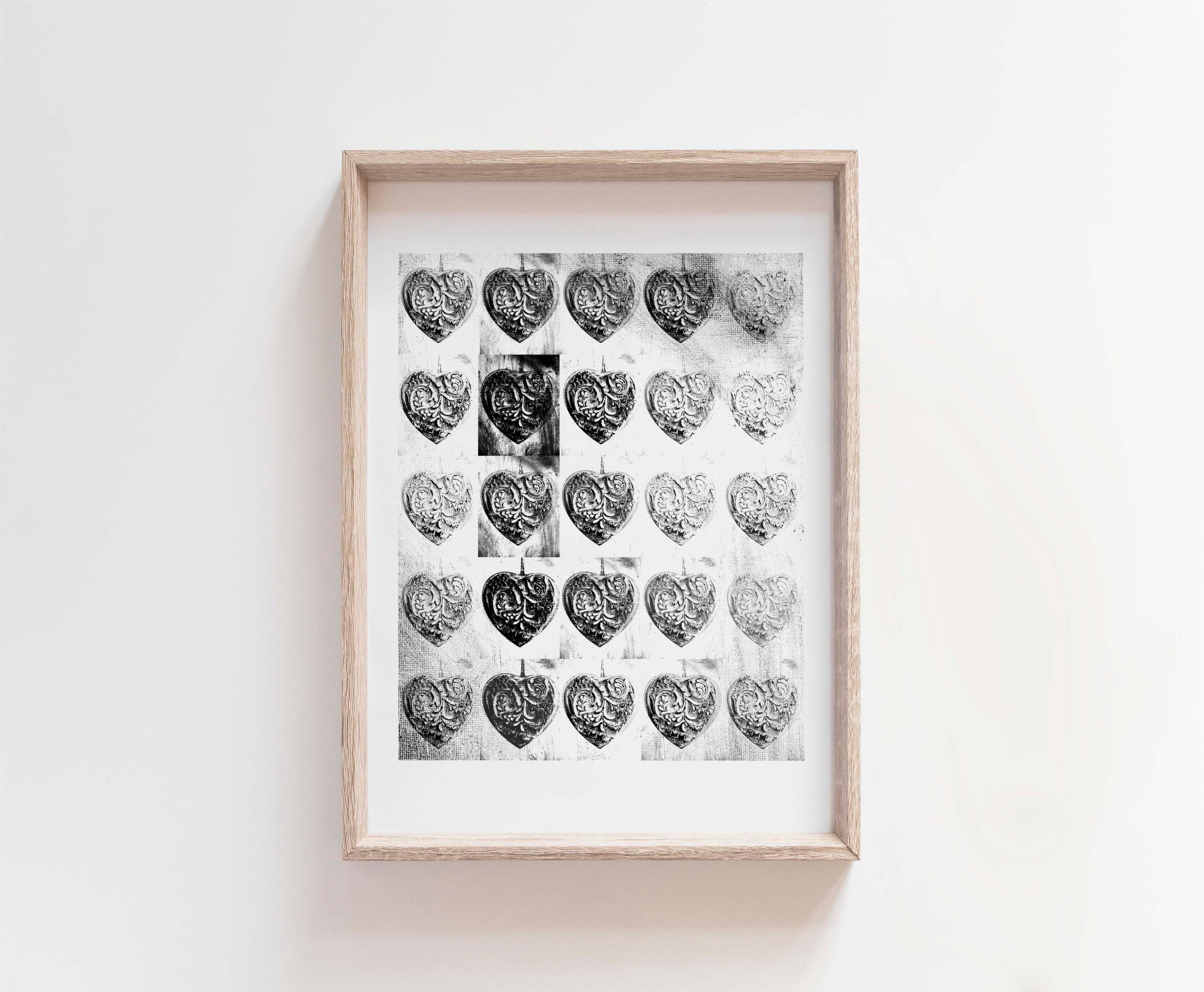 Gothic Love Wall Art Printable Heart Print for Bedroom Gothic - Etsy