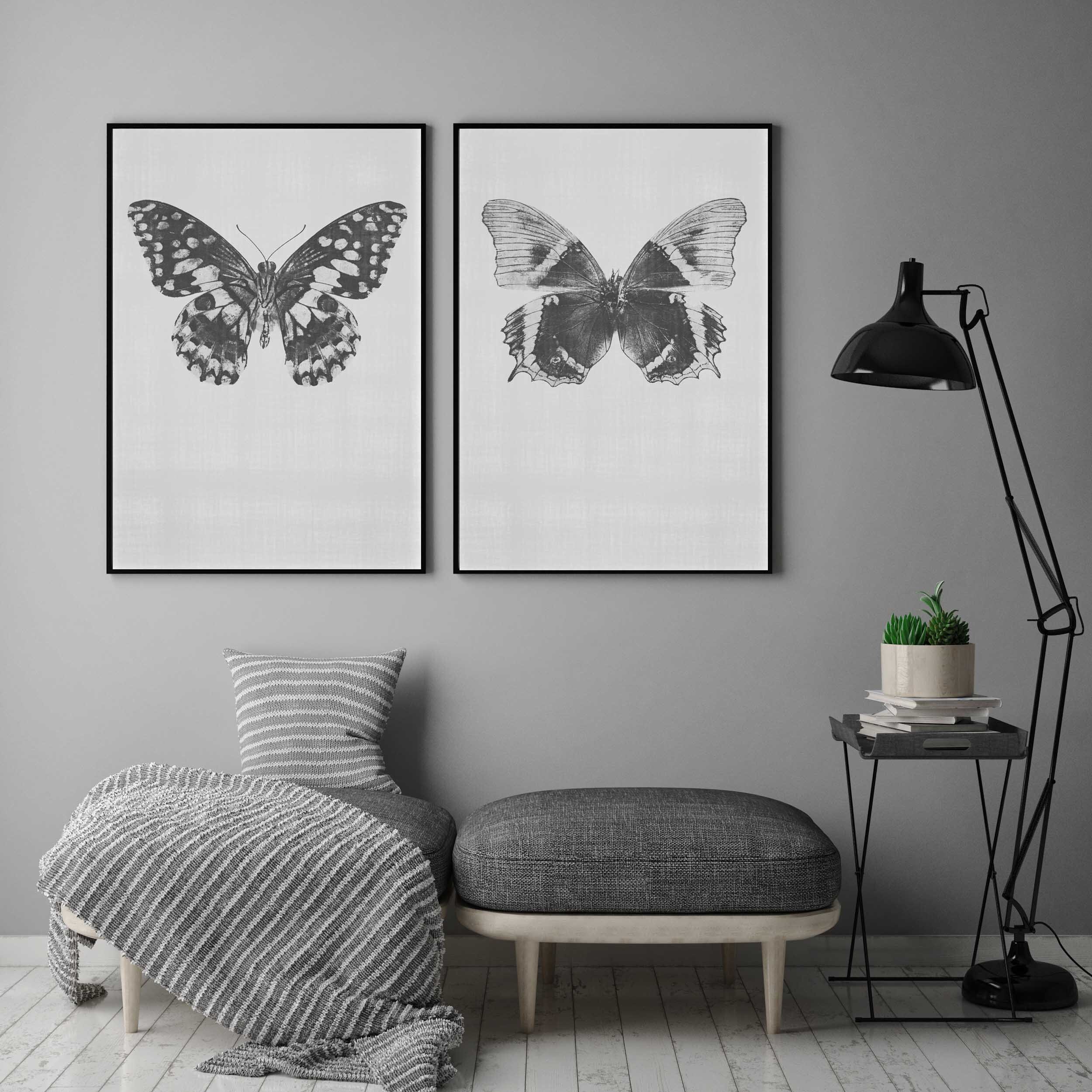 Butterfly Digital Download Art Print Butterfly Wall Decor | Etsy