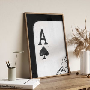 Cool Digital Ace of Spades Playing Card