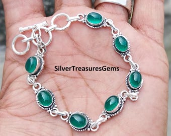 Bracelet à maillons en argent sterling 925 Bracelet