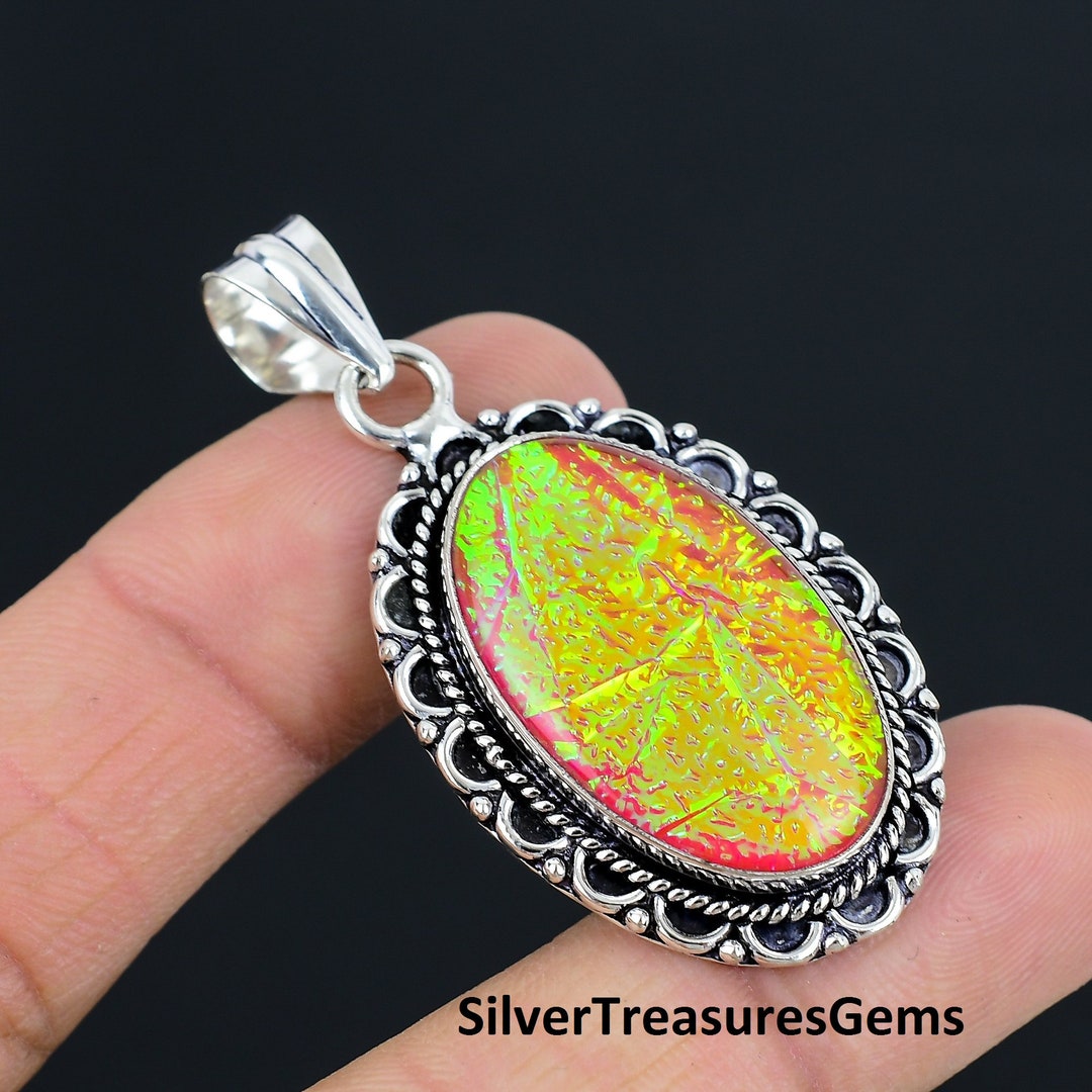 thumbnail image 2 of Australian Triplet Opal Pendant - 925 Sterling Silver, Handmade From India 2 of 6