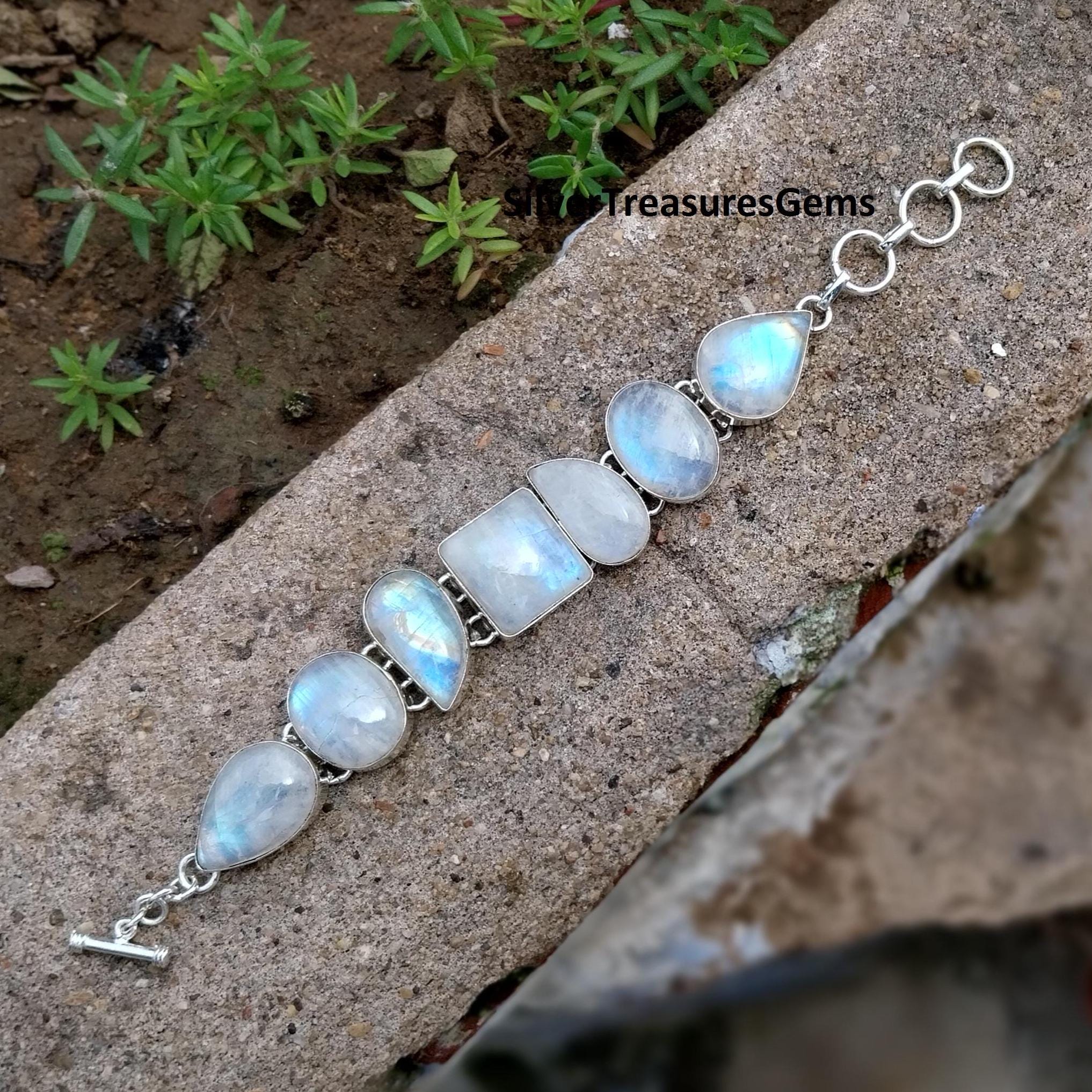 Tobillera Corazón Diseño Celta Tobillera Celta De Plata 925 Con Piedra Lunar - Ajustable 22.9-28cm, Para Mujeres Y Niñas Tobillera Celta Plata 925 Mujer