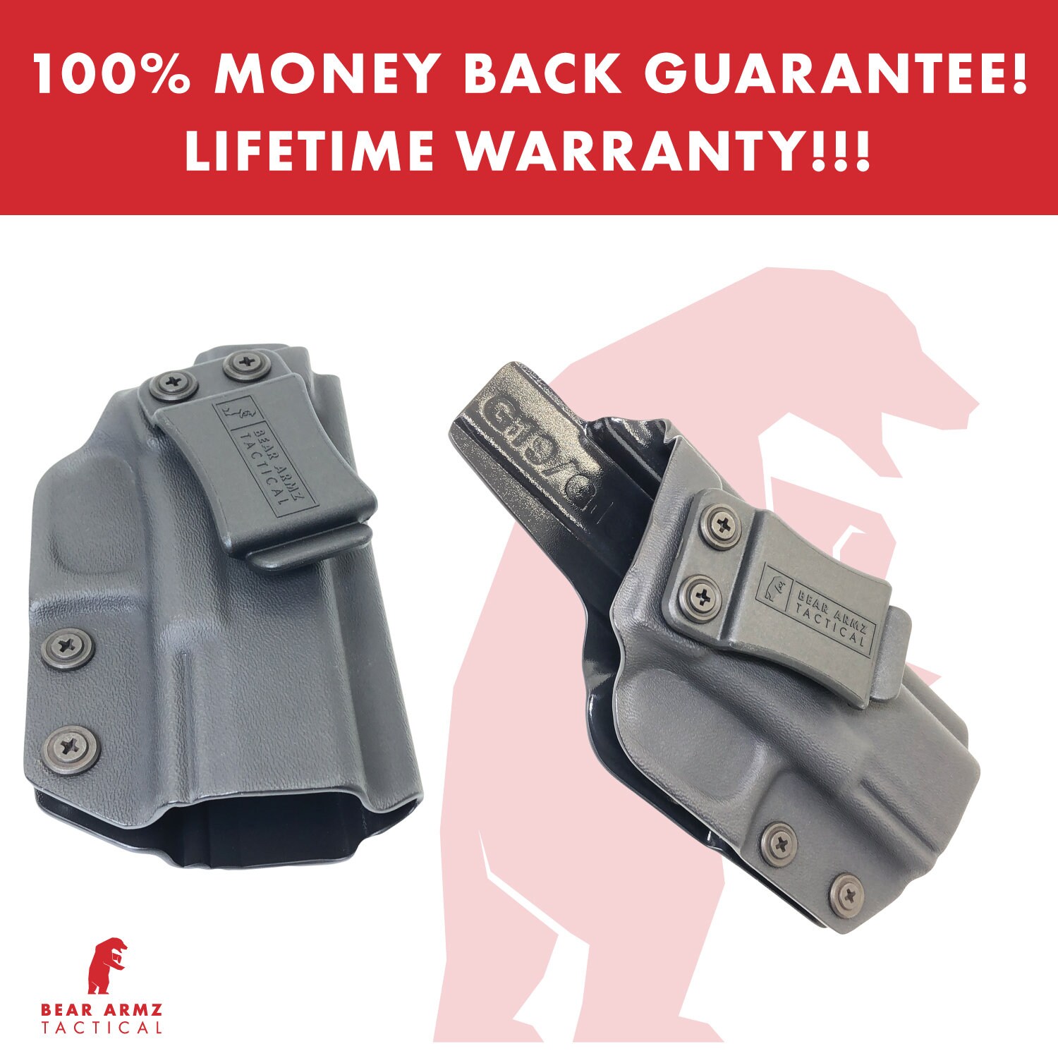 Bear Armz Tactical IWB Kydex Holster Compatible with Glock Etsy
