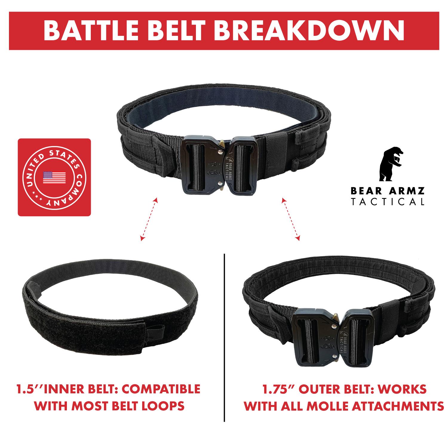 Battle Belt V2 | Molle Riggers Belt | Duty Belt | Inner Belt | Military ...