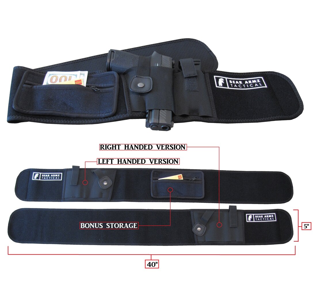 Belly Band Holster for Concealed Carry IWB Holster Etsy