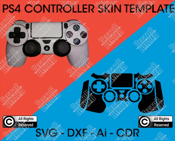Download Ps4 Playstation 4 Dualshock 4 Controller Skin Template File Etsy