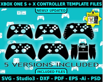xbox one s xbox one x controller skin decal sticker template etsy