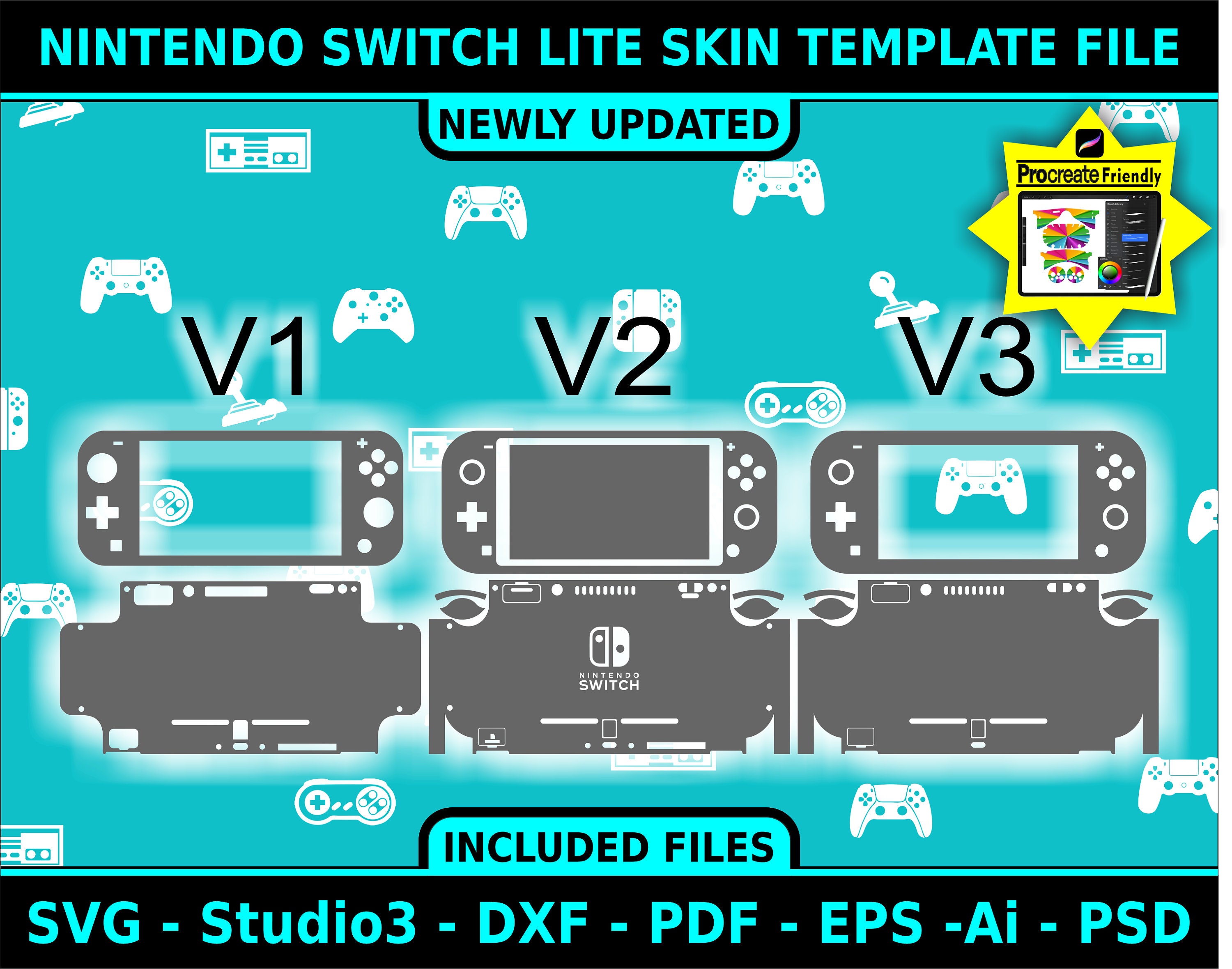 Switch Lite Template - Etsy