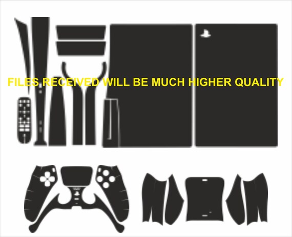 Electronics Accessories Decals Skins Sony Playstation 5 Skin Template Eps Pdf Silhouette A U0130 Cricut Vector Cut File Ps5 Digital Version Full Wrap Skin Cutting Template Svg