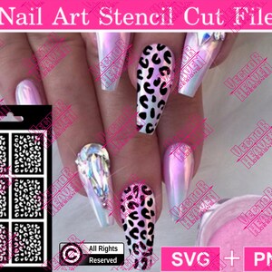 Download Flames Nail Art Stencil Template Svg Png Cut File Cricut Etsy