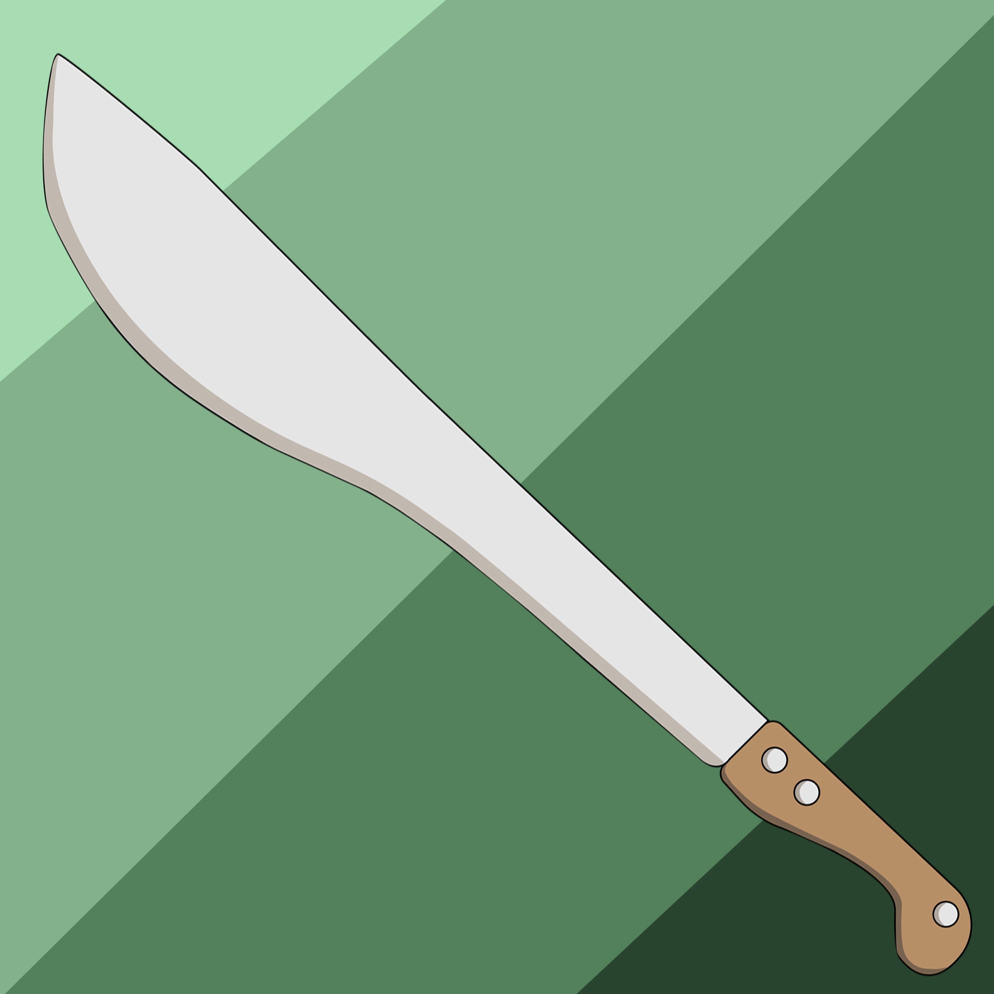 6 Machetes transparente vector clip art Etsy