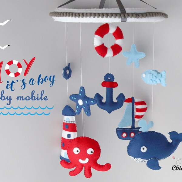 Sailboat Baby Mobile Etsy