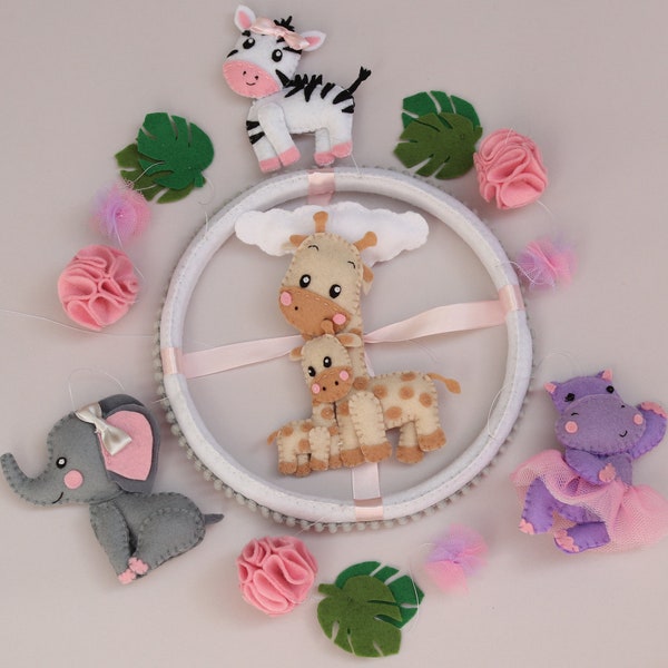 Safari Nursery Mobile Etsy UK