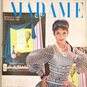 MADAME Vintage Modezeitschrift Modemagazin Frauenzeitschrift 1950er Jahre - Heft Juni 1955