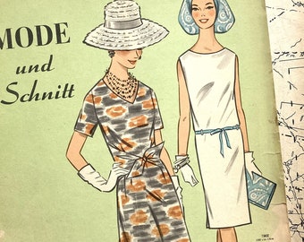 MODE UND SCHNITT - Vintage Nähzeitschrift Modezeitschrift Modemagazin mit Schnittmusterbögen  - Heft 079 von 1964