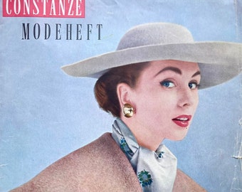 CONSTANZE MODEHEFT Vintage Modezeitschrift Modemagazin -  Herbst/Winter 1954