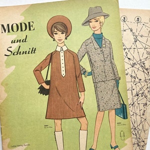 MODE UND SCHNITT Vintage Nähzeitschrift Modezeitschrift Modemagazin mit Schnittmusterbögen Heft 096 Herbst/Winter 1967 image 1