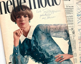 NEUE MODE Vintage Modezeitschrift Modemagazin Modeheft mit Schnittmustern - Mai 1966