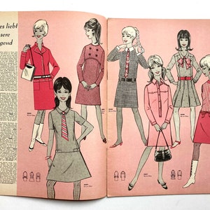 MODE UND SCHNITT Vintage Nähzeitschrift Modezeitschrift Modemagazin mit Schnittmusterbögen Heft 096 Herbst/Winter 1967 image 3