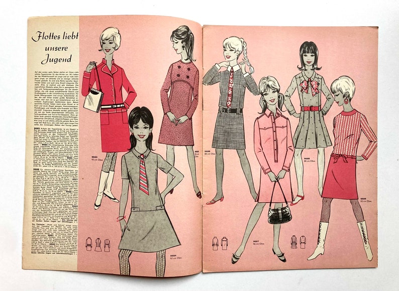 MODE UND SCHNITT Vintage Nähzeitschrift Modezeitschrift Modemagazin mit Schnittmusterbögen Heft 096 Herbst/Winter 1967 image 3