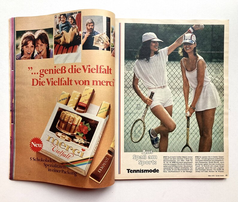 BURDA MODEN Vintage Modezeitschrift Modemagazin mit Schnittmustern Heft 3/ März 1979 image 6