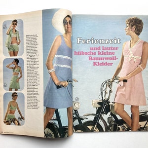 BURDA MODEN Vintage Modezeitschrift Modemagazin mit Schnittmustern Heft 4 / April 1968 image 7