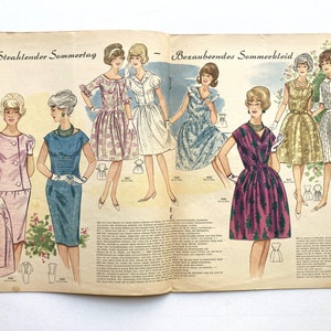 MODE UND SCHNITT Vintage Nähzeitschrift Modezeitschrift Modemagazin mit Schnittmusterbögen Heft 063 von 1961 Bild 4