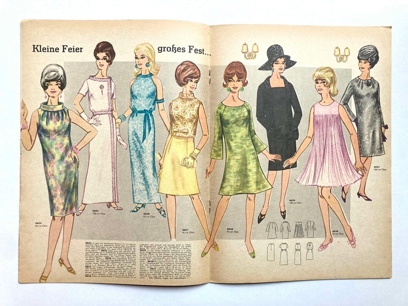 MODE UND SCHNITT Vintage Nähzeitschrift Modezeitschrift Modemagazin mit Schnittmusterbögen Heft 096 Herbst/Winter 1967 image 6