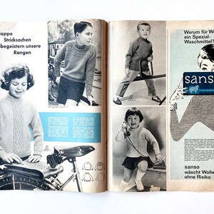 NEUER SCHNITT Vintage Nähzeitschrift Modezeitschrift Modemagazin mit Schnittmustern Januar 1961 Schwabe Verlag Bild 7