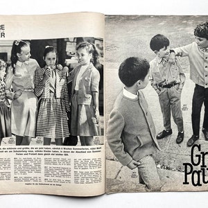 BURDA MODEN Vintage Nähzeitschrift Modemagazin mit Schnittmustern Heft Nr. 8 August 1963 image 9