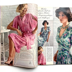 BURDA MODEN vintage Modezeitschrift Modemagazin mit Schnittmustern März 1976 Bild 7