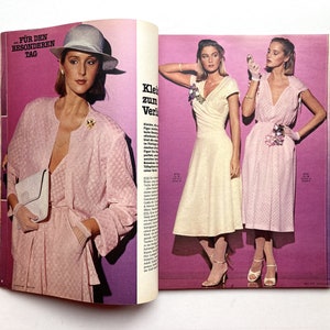 BURDA MODEN Vintage Modezeitschrift Modemagazin mit Schnittmustern Heft 3/ März 1979 image 3