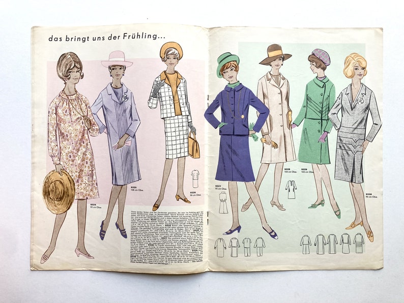 MODE UND SCHNITT Vintage Nähzeitschrift Modezeitschrift Modemagazin mit Schnittmusterbögen Heft 093 von 1967 image 6