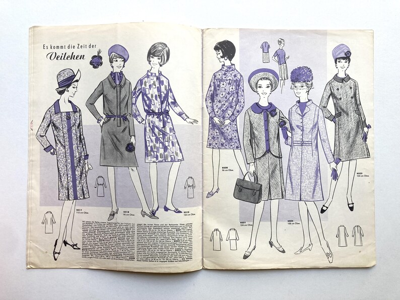 MODE UND SCHNITT Vintage Nähzeitschrift Modezeitschrift Modemagazin mit Schnittmusterbögen Heft 093 von 1967 image 5