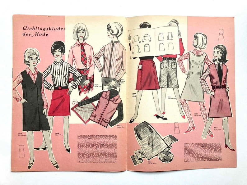 MODE UND SCHNITT Vintage Nähzeitschrift Modezeitschrift Modemagazin mit Schnittmusterbögen Heft 096 Herbst/Winter 1967 image 4