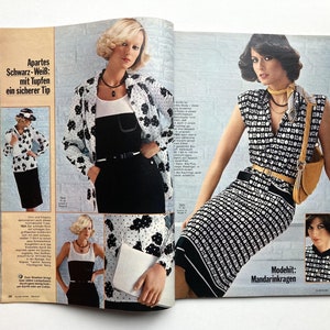 BURDA MODEN vintage Modezeitschrift Modemagazin mit Schnittmustern März 1976 Bild 5