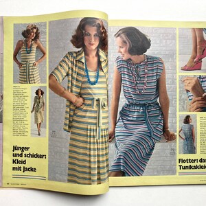 BURDA MODEN vintage Modezeitschrift Modemagazin mit Schnittmustern März 1976 Bild 6