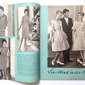 PRAKTISCHE MODE Vintage Modezeitschrift Modemagazin mit Schnittmustern Dezember 1961 image 2