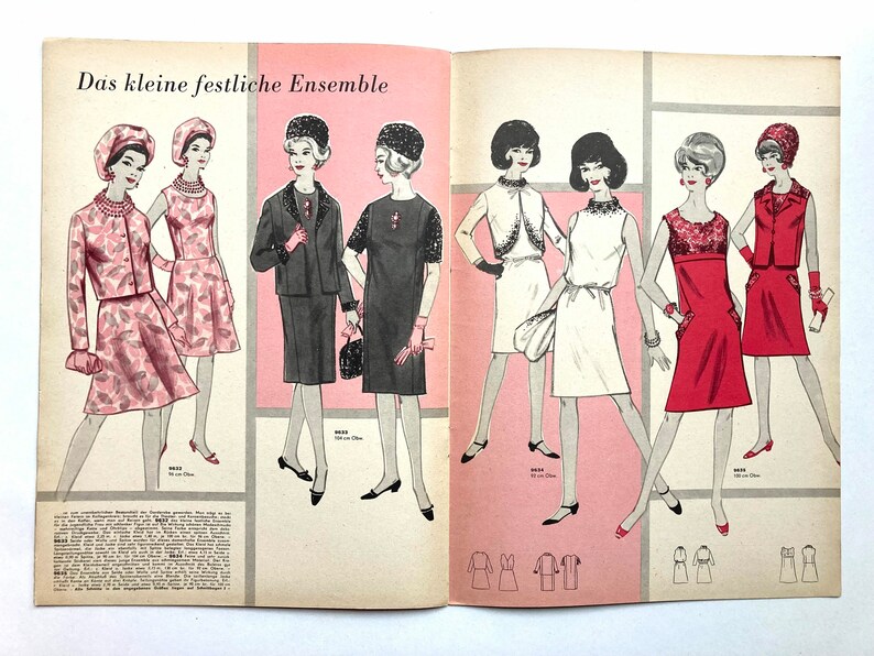 MODE UND SCHNITT Vintage Nähzeitschrift Modezeitschrift Modemagazin mit Schnittmusterbögen Heft 096 Herbst/Winter 1967 image 8